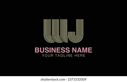 WJ initial logo | initial based abstract modern minimal creative logo, vector template image. luxury logotype , real estate homie . typography . initials 