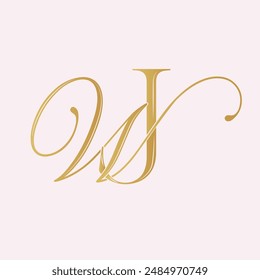 WJ, JW , logo WJ ,Letter WJ,monogram WJ, vector, logo, Wedding Monogram Initials, Wedding Logo, Wedding Monogram,Logo Design, calligraphy,letters,alphabet