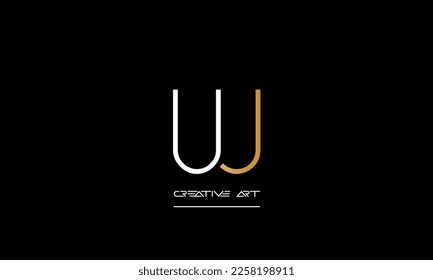 WJ, JW, W, J abstract letters logo monogram