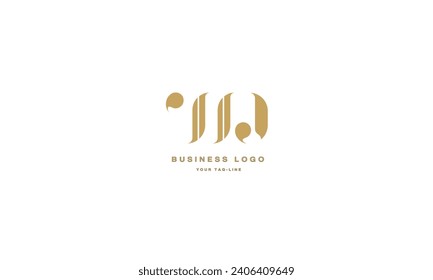 WJ, JW, W, J, Abstract Letters Logo Monogram