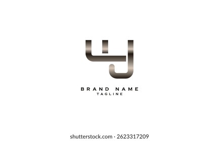 WJ, JW, WD, DW, WFJ, WJF, FWJ, FJW, JFW, JWF, FJ, JF, Abstract initial monogram letter alphabet logo design
