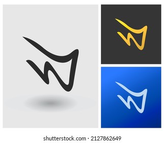 WJ Letter shape Logo idea for company