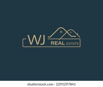 WJ Real Estate  Consultants Logo Design Vectors images. Luxury Real Estate Logo Design