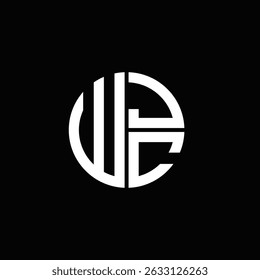 WJC logo WJC icon WJC monogram WJC letter minimalist Circle flat Unique modern abstract logo design.

