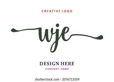 WJE lettering logo is simple, easy to understand and authoritative