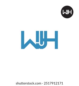 WJH Logo Letter Monogram Design