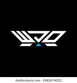 WJO Brieflogo Vektorgrafik Design, WJO schlicht und modern Logo. WJO luxuriöses Alphabet-Design  