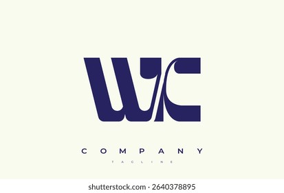 WK Abstract Geometric Logo Design. Modern and elegant logo design with simplistic typography elements, showcasing branding excellence.