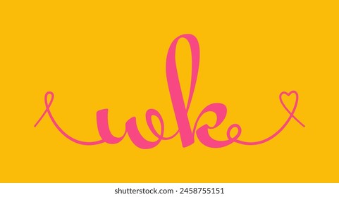 WK initial wedding monogram calligraphy vector illustration. Hand drawn lettering w and k love logo design for valentines day poster, greeting card, photo album, banner print or tattoo.
