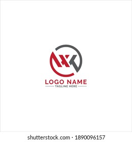 WK-Logo-Design mit Kreis