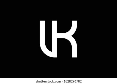WK letter logo design on luxury background. KW monogram initials letter logo concept. WK icon design. KW elegant and Professional letter icon design on black background. W K KW WK