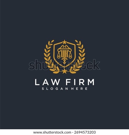 WK letter monogram logo for lawfirm with pillar and leaf image design