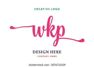 WKP lettering logo is simple, easy to understand and authoritative