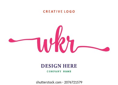 WKR lettering logo is simple, easy to understand and authoritative