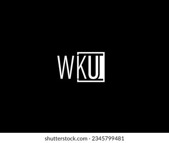 WKU Logo and Graphics Design, Modern and Sleek Vector Art and Icons isolated on black background