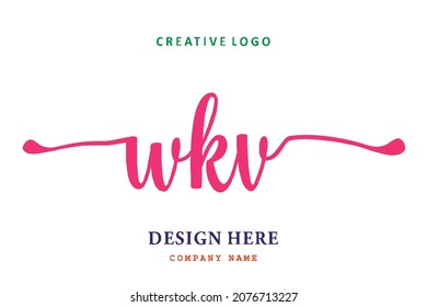 WKV lettering logo is simple, easy to understand and authoritative