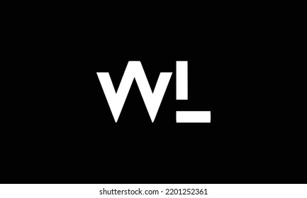 WL abstract vector logo monogram template