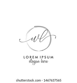 WL Initial beauty monogram logo vector