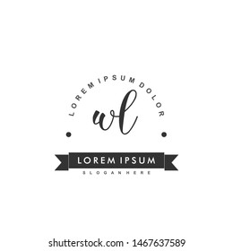 WL Initial beauty monogram logo vector