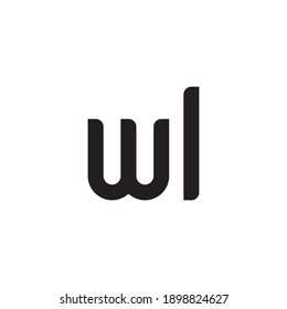 wl initial letter vector logo