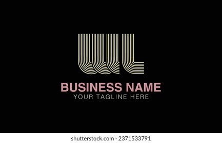 WL initial logo | initial based abstract modern minimal creative logo, vector template image. luxury logotype , real estate homie . typography . initials 