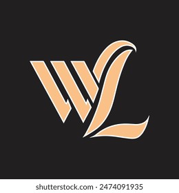 WL Letter Initial Logo Design Template