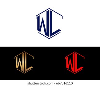 WL letters linked with hexagon shape logo
