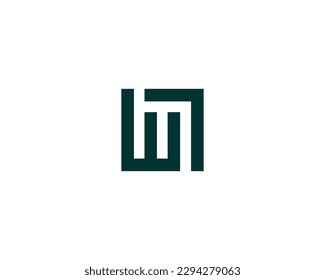WL logo design vector template