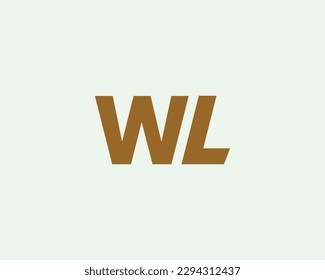 WL Logo design vector template