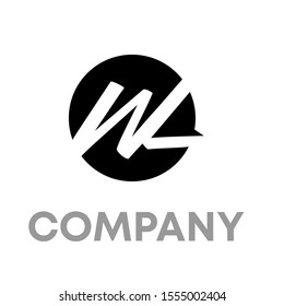 WL logo vector design sign template