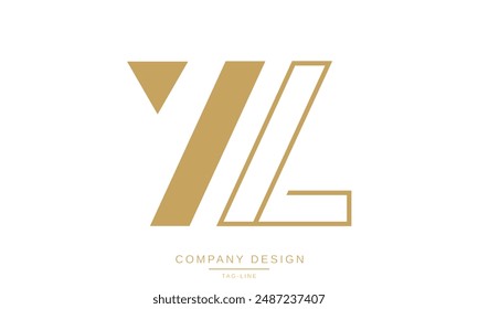 WL, LW Abstract Letters Logo Monogram design Font Icon