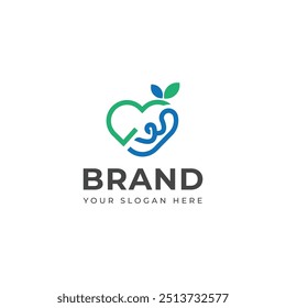WL, LW heart letter logo design 
