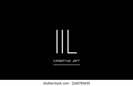 WL, LW, W, L letras abstractas monograma