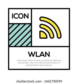 WLAN AND ILLUSTRATION ICON CONCEPT