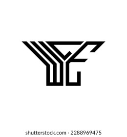 Diseño creativo del logotipo de la carta WLE con gráfico vectorial, logotipo WLE simple y moderno.