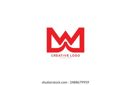 WLJ LWJ Abstract initial monogram letter alphabet logo design
