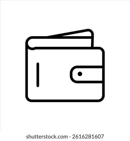 wllaet line icon vector on white background.