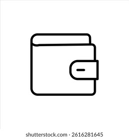 wllaet line icon vector on white background.