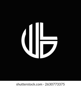 WLO logo WLO icon WLO monogram WLO letter minimalist Circle flat Unique modern abstract logo design.
