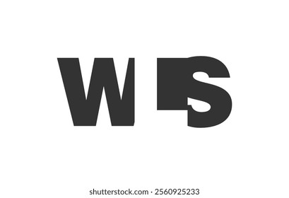 WLS logo design. Initial letter W L S bold font style for tech startups, consulting, corporate branding. Creative company name, headlines typography identity, trendy logotype. Vector illustration.