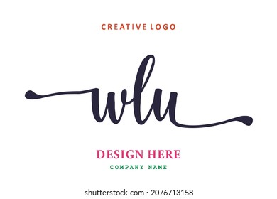 WLU lettering logo is simple, easy to understand and authoritative