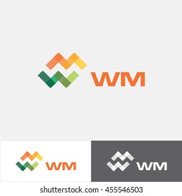 WM corporate Logo Design Template