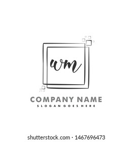WM Initial beauty monogram logo vector