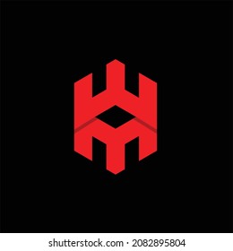 WM initial fort wall logo vector image