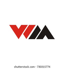 WM initial letter logo design template vector