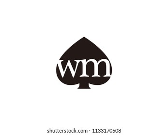 The wm initials logo inside the black shovel