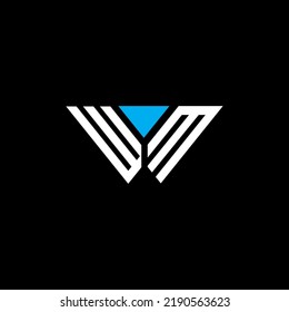 Diseño creativo del logotipo de la letra WM con gráfico vectorial, WM sencillo y moderno logotipo.
