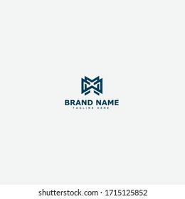 WM Letter Logo Design Template Vektorillustration