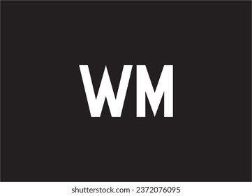 wm letter logo and monogram design