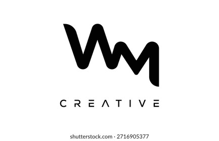 WM Letter Monogram Logo for Modern Creative Brand Identity